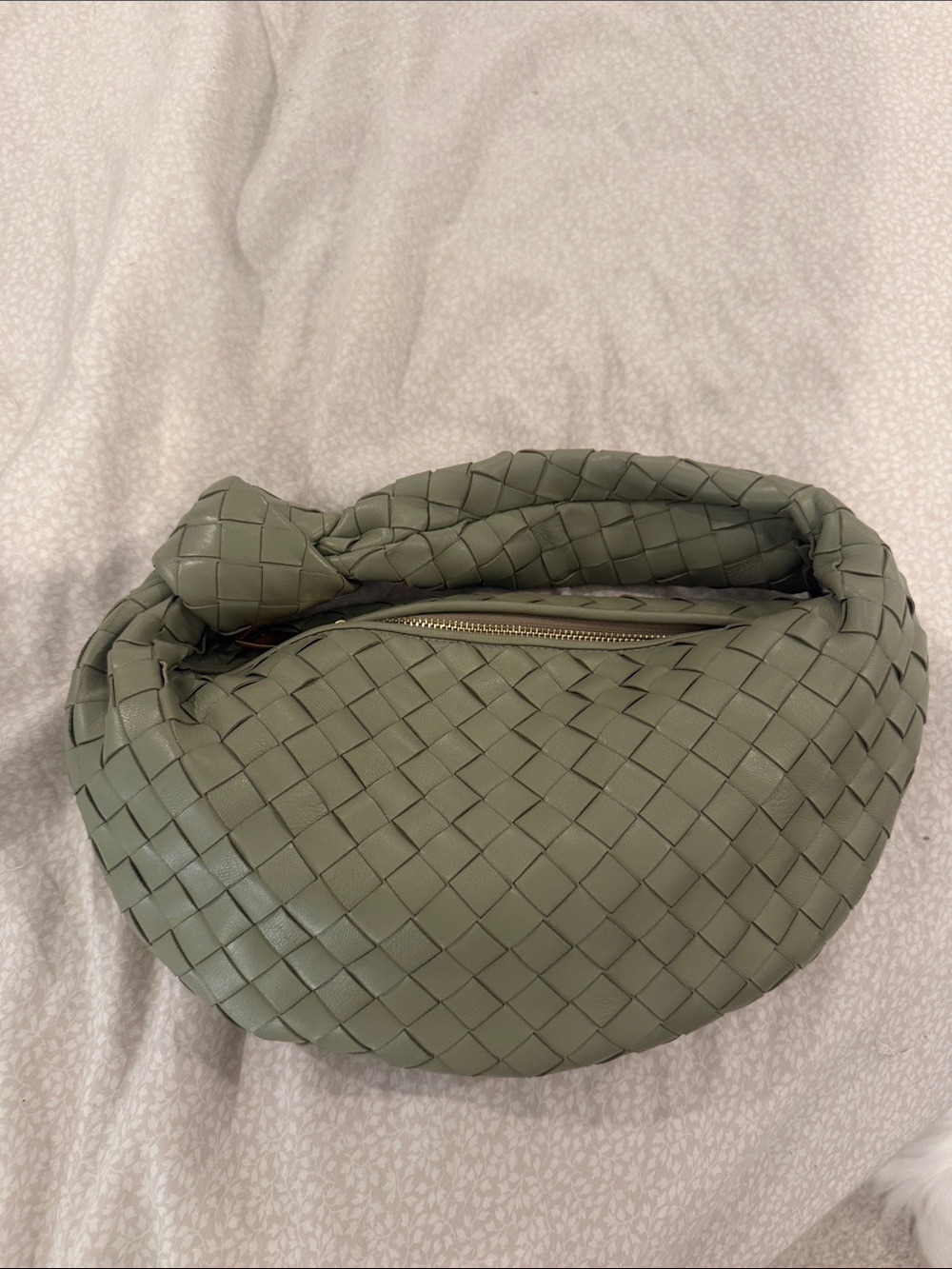 Lambskin Woven Hobo Shoulder bag